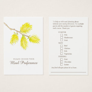 tarjetas amarillas de primavera preferentes de la 