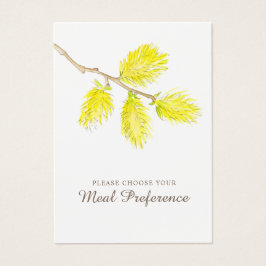 tarjetas amarillas de primavera preferentes de la 