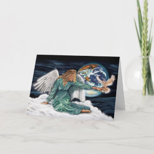 Tarjetas Angel con verso