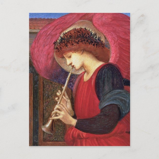 Tarjetas Angel Post - Burne-Jones - Rojo (Anverso)