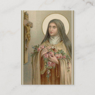 Tarjetas antiguas de la novena de Santa Teresita,