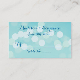 Tarjetas Aqua Blue Boda Place