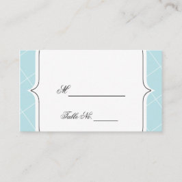 Tarjetas Aqua Blue Diamond Scallop Boda