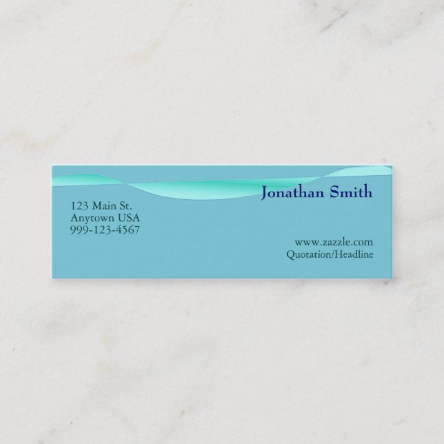 Tarjetas artísticas del perfil de onda (Anverso)