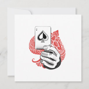 Tarjetas As Picas Casino Jugador Póquer Juego Rega