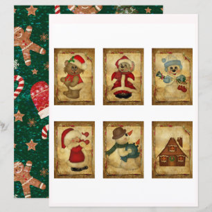 Tarjetas ATC de Navidad de época