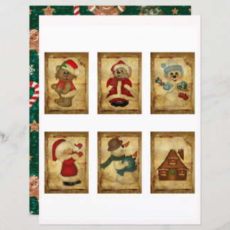 Tarjetas ATC de Navidad de época