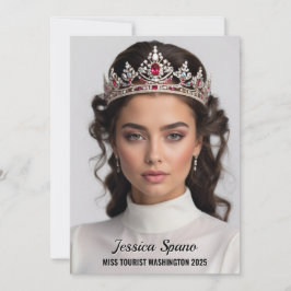 Tarjetas autográficas de concurso minimalistas - T