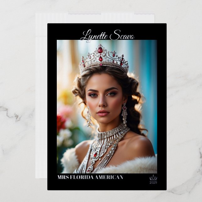 Tarjetas Autográficas de Pageant Imprimidas de Rel (Sobre)