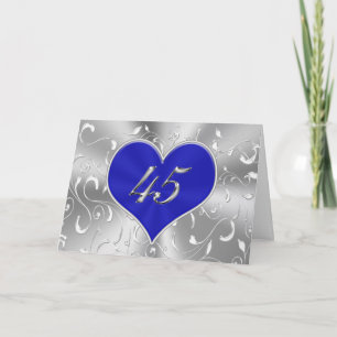 Tarjetas Azules Económicas para el 45º Aniversario