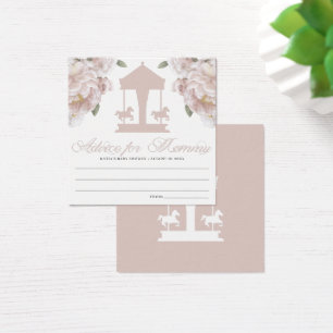 Tarjetas Baby Shower Advice Carousel