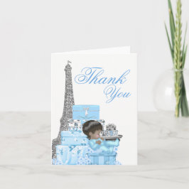 Tarjetas Baby Shower de agradecimiento de París