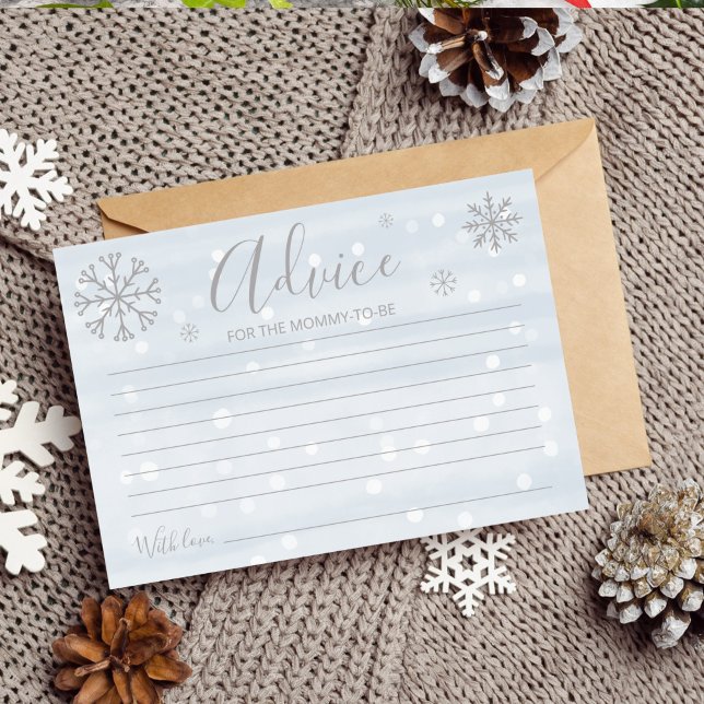 Tarjetas Baby Shower de consejos para copas de nie (Subido por el creador)