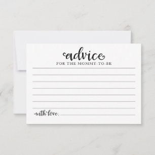 Tarjetas Baby Shower de consejos para flores rosas