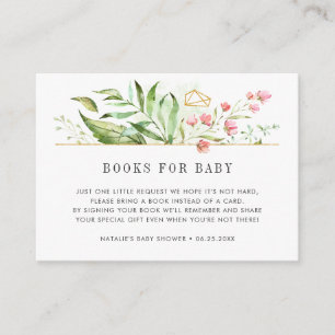 Tarjetas Baby Shower de solicitud de libro de foll
