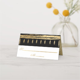 Tarjetas Bar and Bat Mitzvah Gold Black Tallit Pla