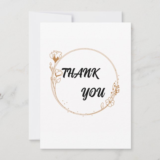 Tarjetas Básicas de Agradecimiento (Anverso)