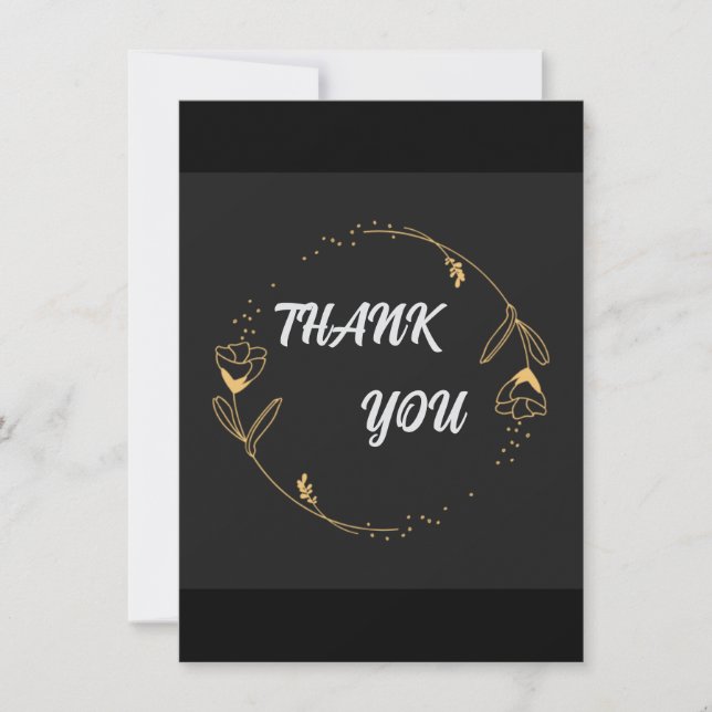 Tarjetas Básicas de Agradecimiento (Anverso)