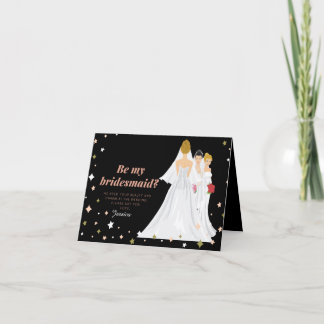 TARJETAS "BE MY BRIDESMAID" Boda Saludo