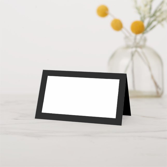 Tarjetas Black Tent Style Place (Anverso)