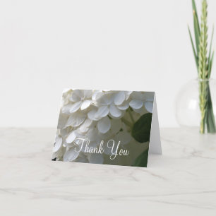 Tarjetas Blancas de Agradecimiento de Boda con Hor
