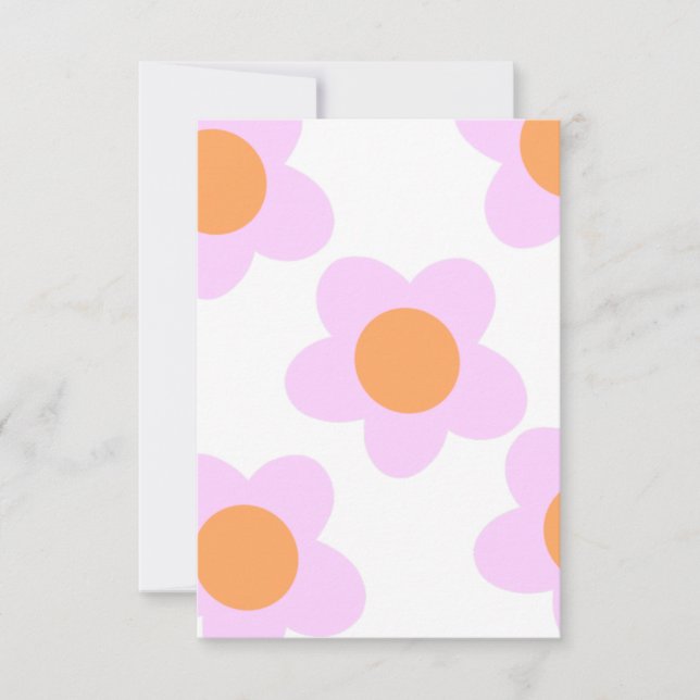 Tarjetas Blancas De Flor Cuta Para Cualquier Ocasi (Anverso)