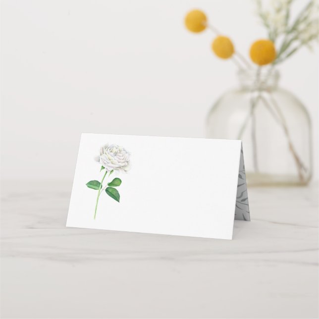 Tarjetas blancas Rose Blank Place (Anverso)