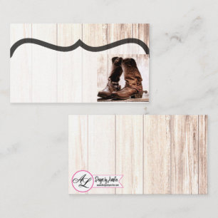 Tarjetas Blanche Place Boots Country Rústica Wea O