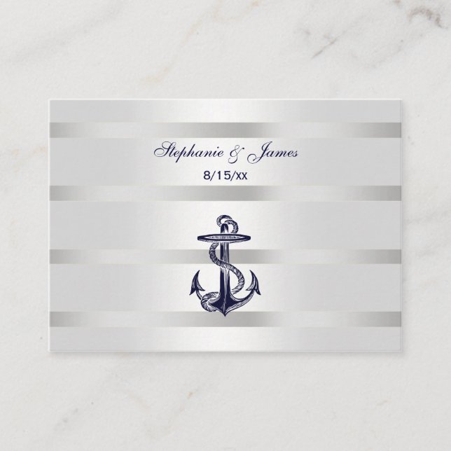 Tarjetas Blue Anchor Silver Whplace de la Marina N (Anverso)