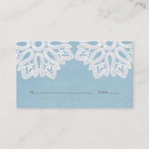Tarjetas Blue Elegance Lace Place