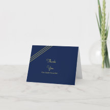 Tarjetas Blue Gold Personalized Blank