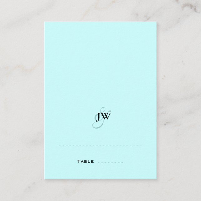 Tarjetas Blue Monogram plegadas (Anverso)