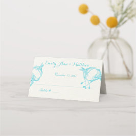 Tarjetas Blue Radiance Hummingbird Boda Place