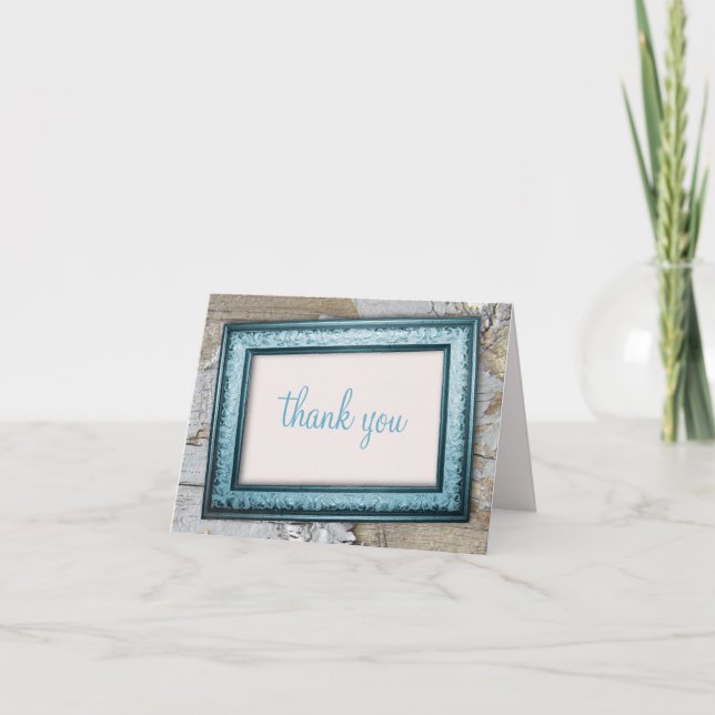 Tarjetas Blue Rustic del Sur Country (Anverso)
