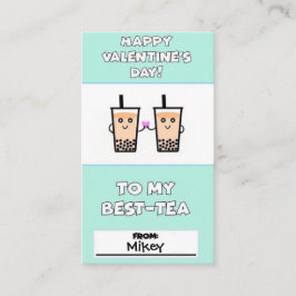 Tarjetas Boba Valentine para niños