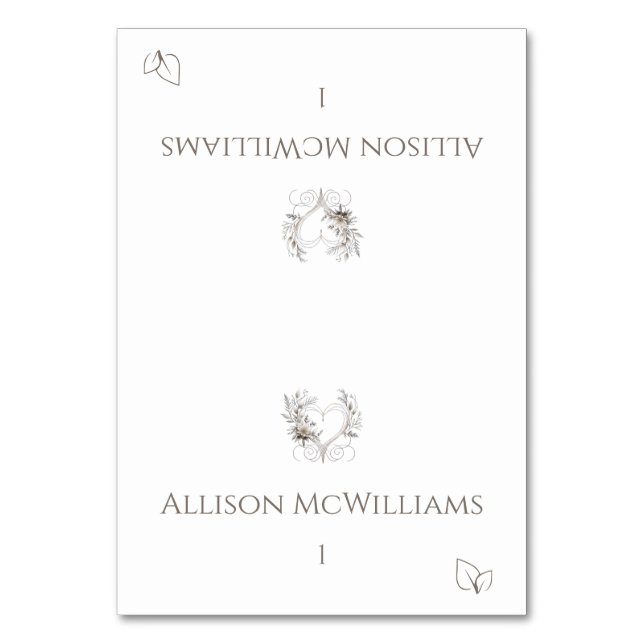 Tarjetas boda-Flores de iconos vegetarianos (Anverso)