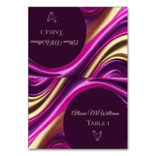 Tarjetas boda-Icono de aves de corral-Púrpura y do