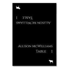 Tarjetas boda-Icono de carne-Negro y blanco