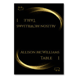 Tarjetas boda-Icono de cerdo-Elegancia dorada