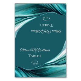 Tarjetas boda-Icono de cerdo-Verde de esmeralda-