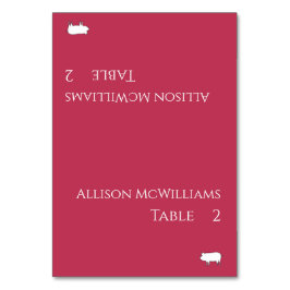 Tarjetas boda-Icono de cerdo-Viva magenta-