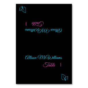 Tarjetas boda-Icono vegetariano-Azul y rosa-