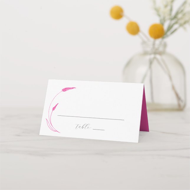 Tarjetas boda Monograma Rosa (Anverso)