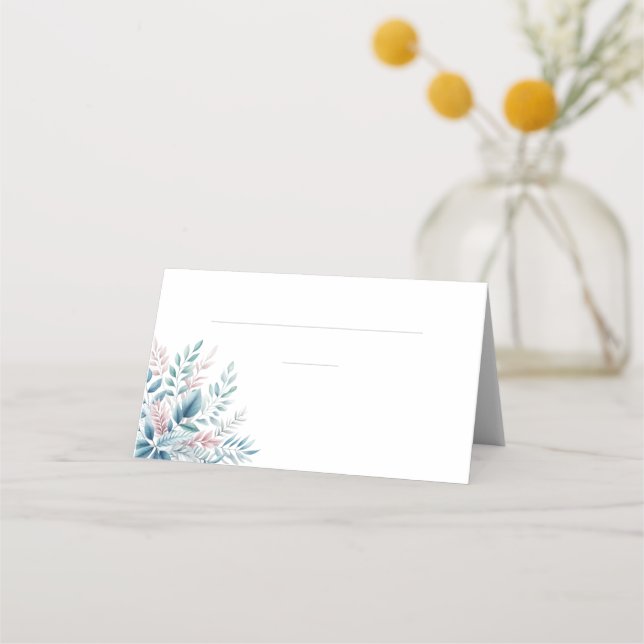 Tarjetas boda-Pastel Botanical (Anverso)