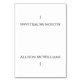 Tarjetas boda Place - Blanco y negro moderno