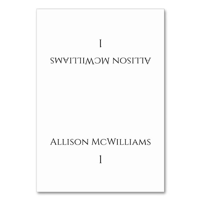 Tarjetas boda Place - Blanco y negro moderno (Anverso)