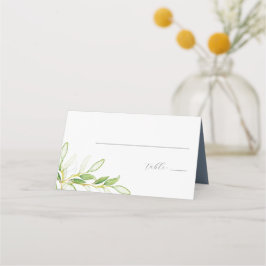 Tarjetas boda Place Elegant Watercolor Greeneratio