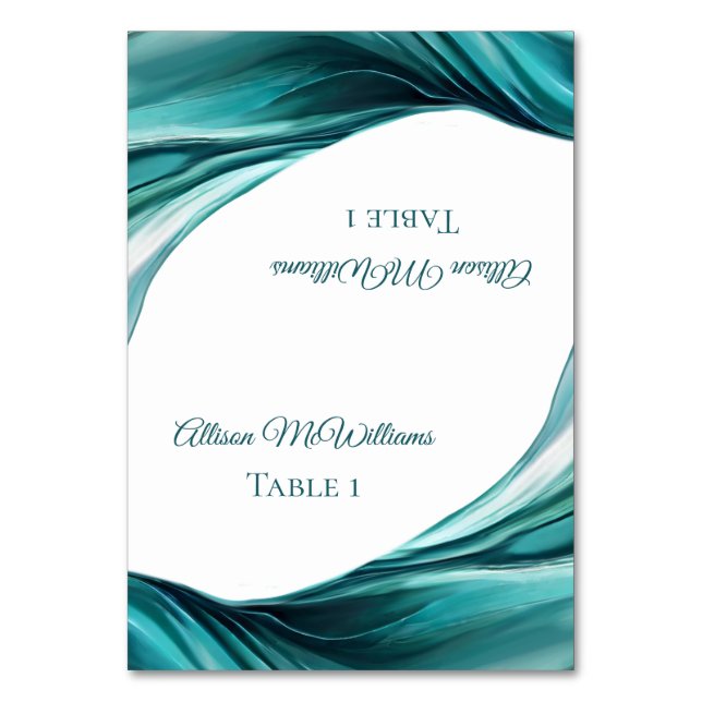 Tarjetas boda Place-Emerald Green- (Anverso)