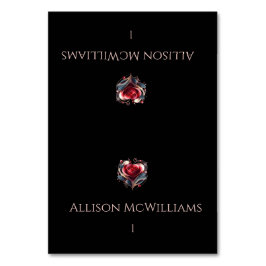 Tarjetas boda Place: Rosa moderno con forma de cor