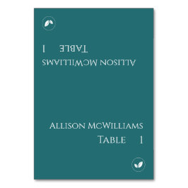 Tarjetas boda Place-Vegetarian-Emerald Green-
